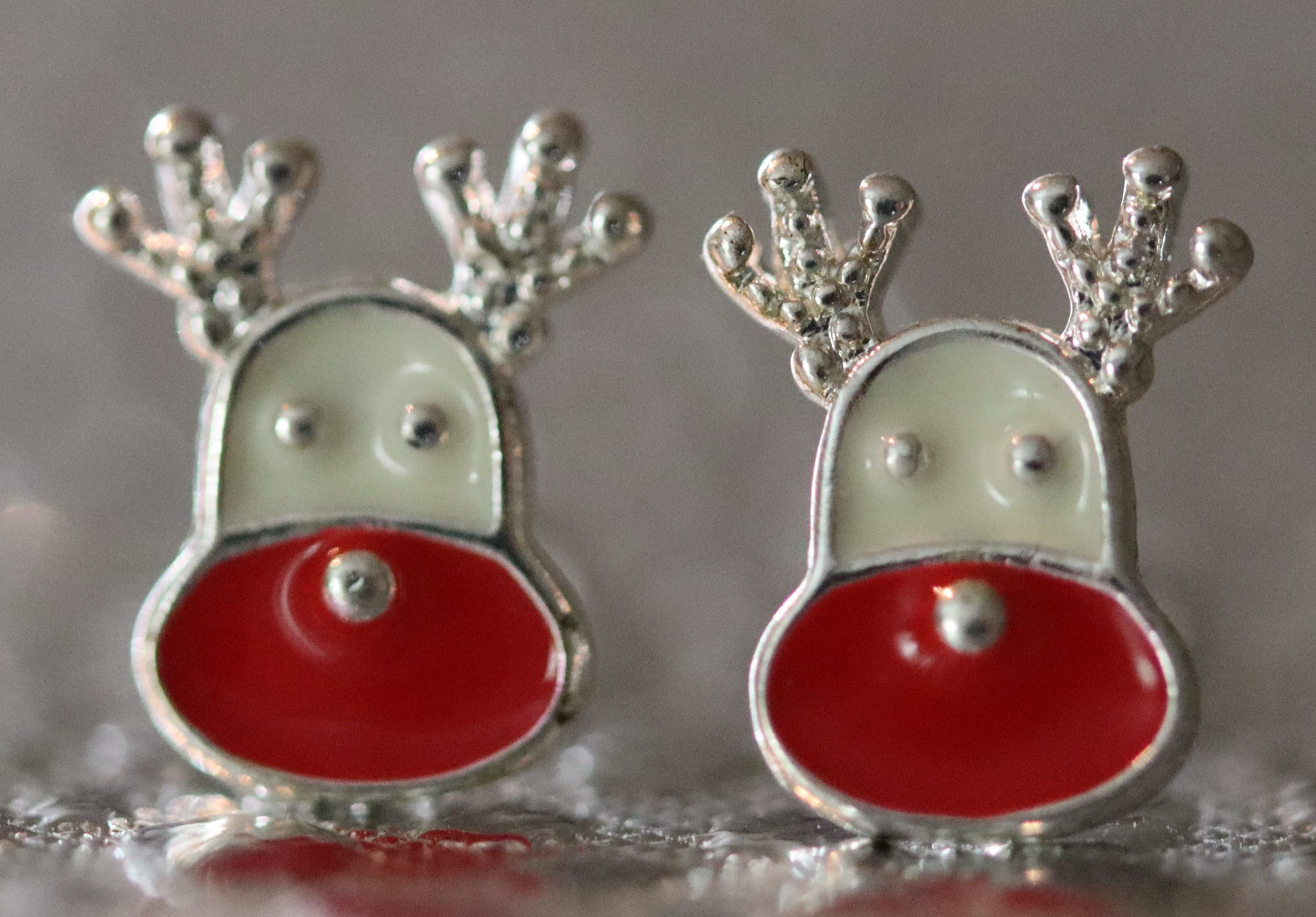 Rudolph Stud Silver Earrings