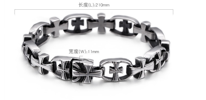 Emblem - Theme based Men's link Stainless Steel Bracelet