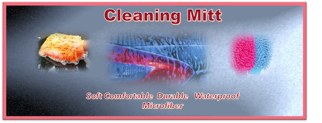 Cleaning Mitt - Microfiber for Car Wash and General cleaning