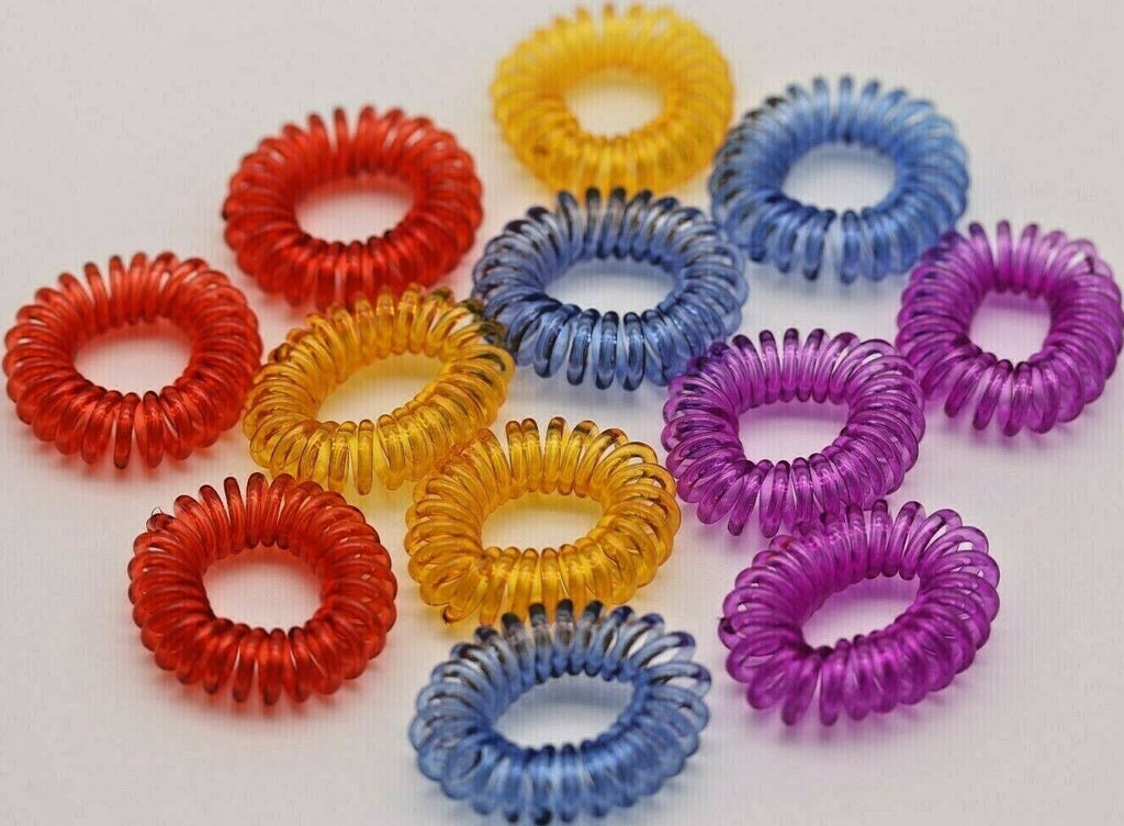 Small Spiral Hair Ties / Phone Cord Hair Ties / Hair Coils For Kids
