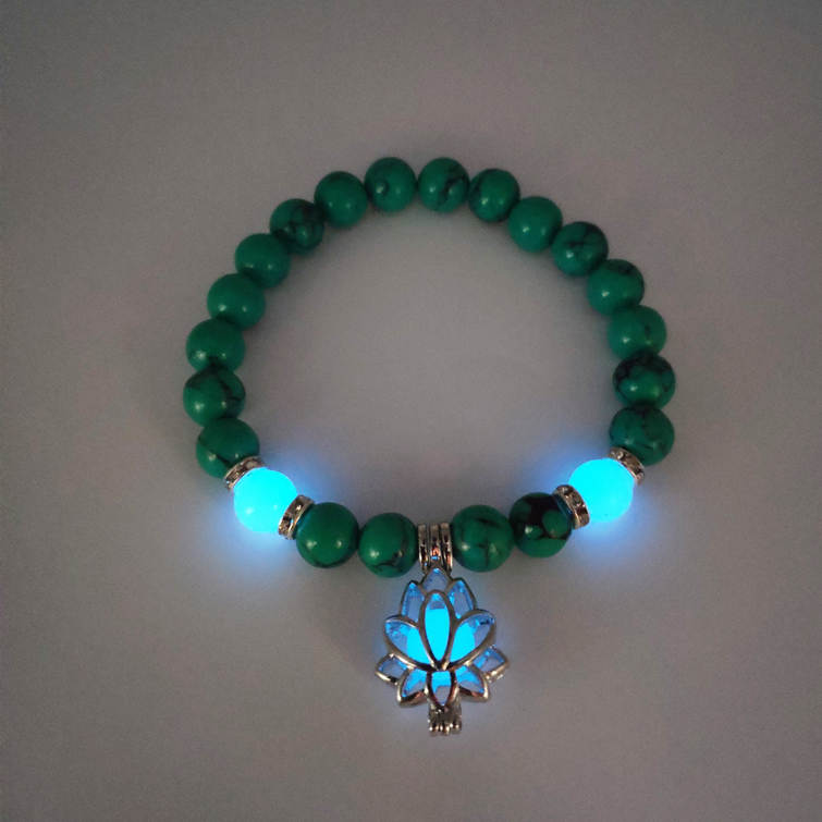 Lotus Lumière - Luminous Lotus Flower Charm Bracelet