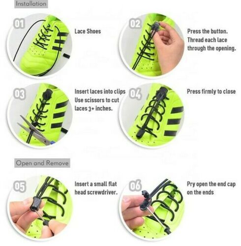 No Tie Shoelaces with Locking Mechanism