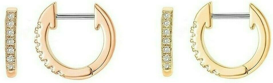 14 K Gold Plated Cubic Zirconia Cuff Earrings