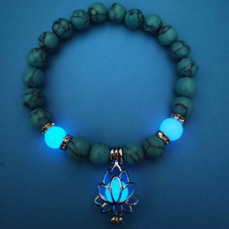 Lotus Lumière - Luminous Lotus Flower Charm Bracelet